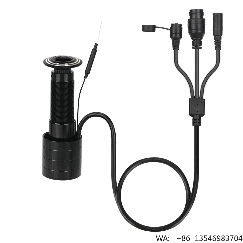 Telecamera IP POE 5MP per Spioncino, Mini Videocamera con Rilevamento di Movimento, Citofono Wireless per Sicurezza Domestica
