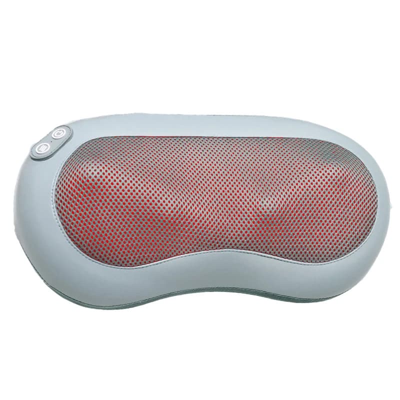 Shiatsu Elettrico Massaggiatore per la schiena Cuscino Supporto lombare Vita Collo Rullo dei punti di agopuntura Cuscino riscaldante Cuscino per massaggio Hea