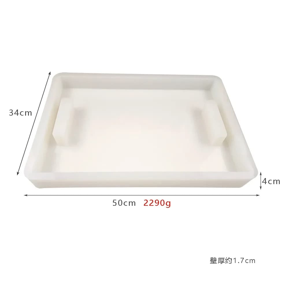 Kitchen cutter with silicone mold to make rectangular cable molds