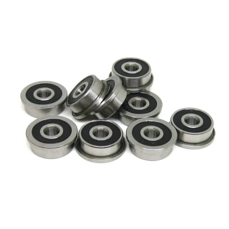10 pieces F623 F686 F688 F689 F695 F696 F698 -2RS bearing 5x13x4mm miniature flanged deep groove ball bearings for 3D VORON printer