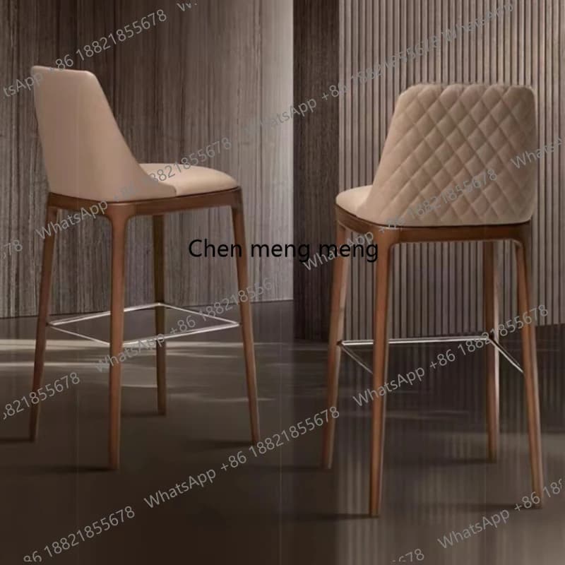 Sgabelli da Bar per Gaming e Cucina, Sedie da Bar Moderne di Design in Pelle, Sedie da Balcone, Sedie da Barbiere Minimaliste, Banqueta, Mobili per Lounge Suite