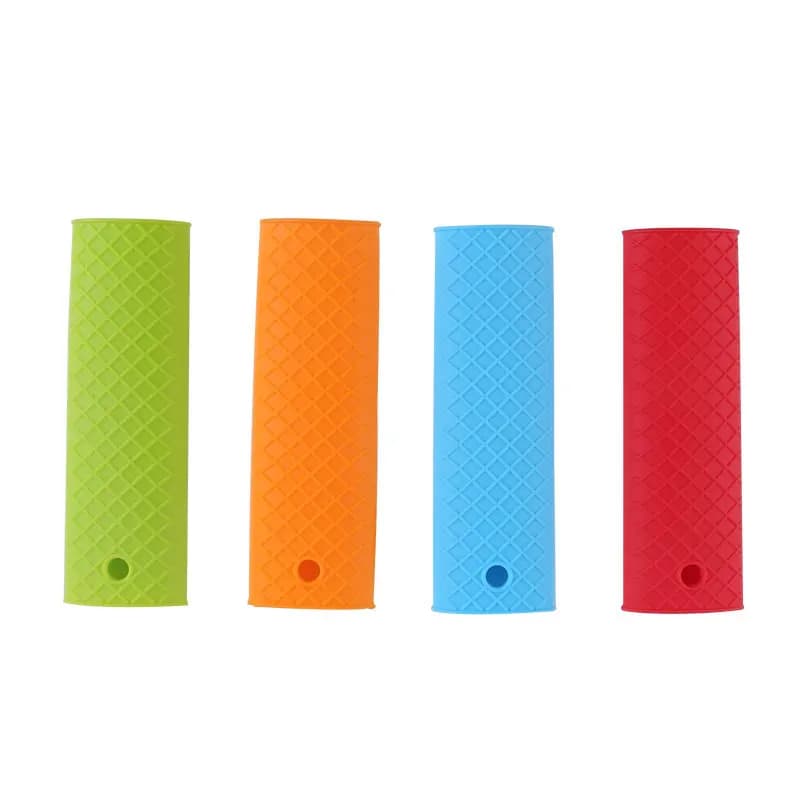 Increase the thickened silicone pot handle, frying pan, silicone handle gloves, heat insulation and non-slip pot handle