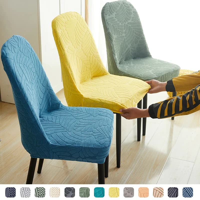Fodere per sedie a conchiglia jacquard, fodere antiscivolo per sedie moderne da pranzo elasticizzate protezione universale per sedia senza braccioli Jacquard per la cucina di casa