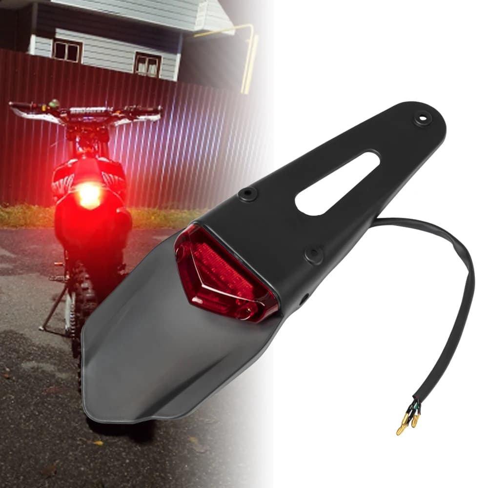 For BMW Moto Parafango Rear Fanale Dirt Bike 12V LED Fanale Posteriore Freno di Arresto Lamp Targa Trail Supermoto Motocross