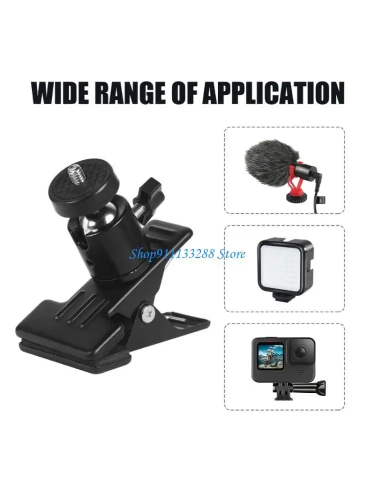 Morsetto porta fotocamera G88D facile da usare per rotazione 360 gradi varie superfici per accessori fotografici