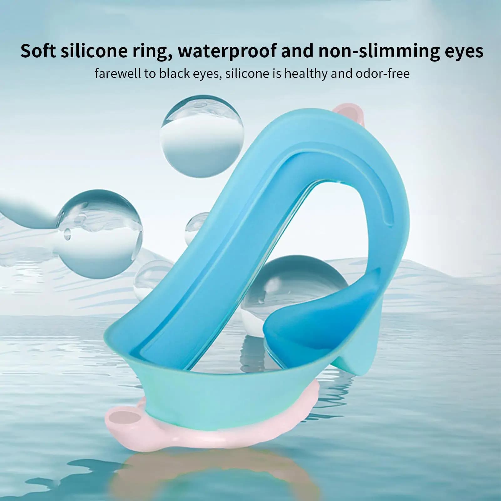 Children's swimwear with nose cover Anti-suffoking children's swimwear Clear and waterproof snorkeling glasses
