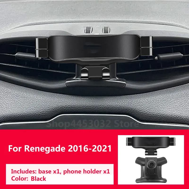 Car telephone support for Jeep Renegade Gravity Navigation Special bracket Swivel holder Locking accessories 2016- 2021