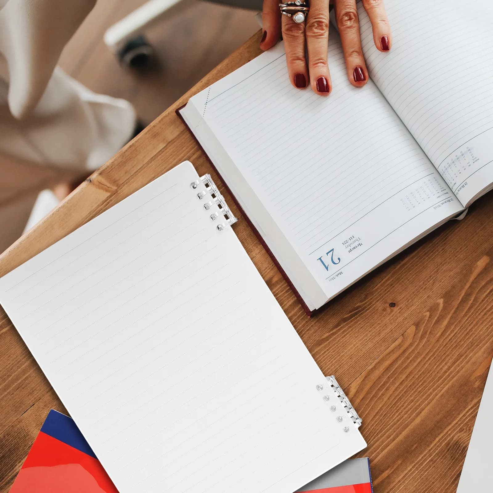 Quaderno a spirale per studenti, blocco note portatile con carta liscia, agenda per l'apprendimento, pianificatore giornaliero, taccuino per prendere appunti