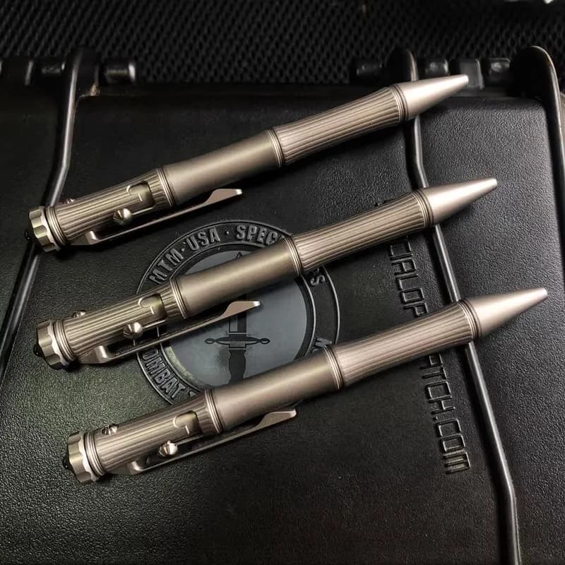 1PC penna a sfera per firma in lega di titanio EDC firma scrittura tascabile penna da collezione regalo Fidget Spinner
