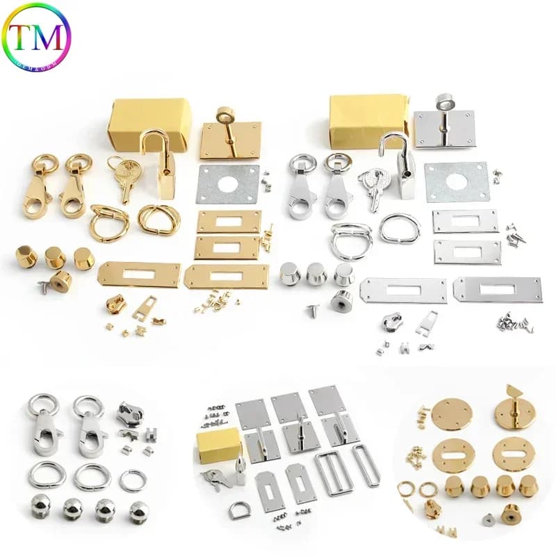 Chiusura in metallo di lusso in acciaio inossidabile Borsa all'ingrosso Twist Turn Lock un set di serrature per accessori hardware per borse da donna