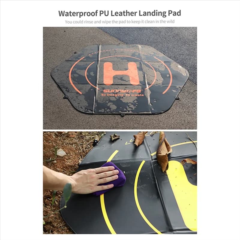 A56G-Sunnylife for Inspire3 Mavic3 Pro Professional Large Apron Waterproof Landing Pad with 110Cm Ground Nail Tarmac Set