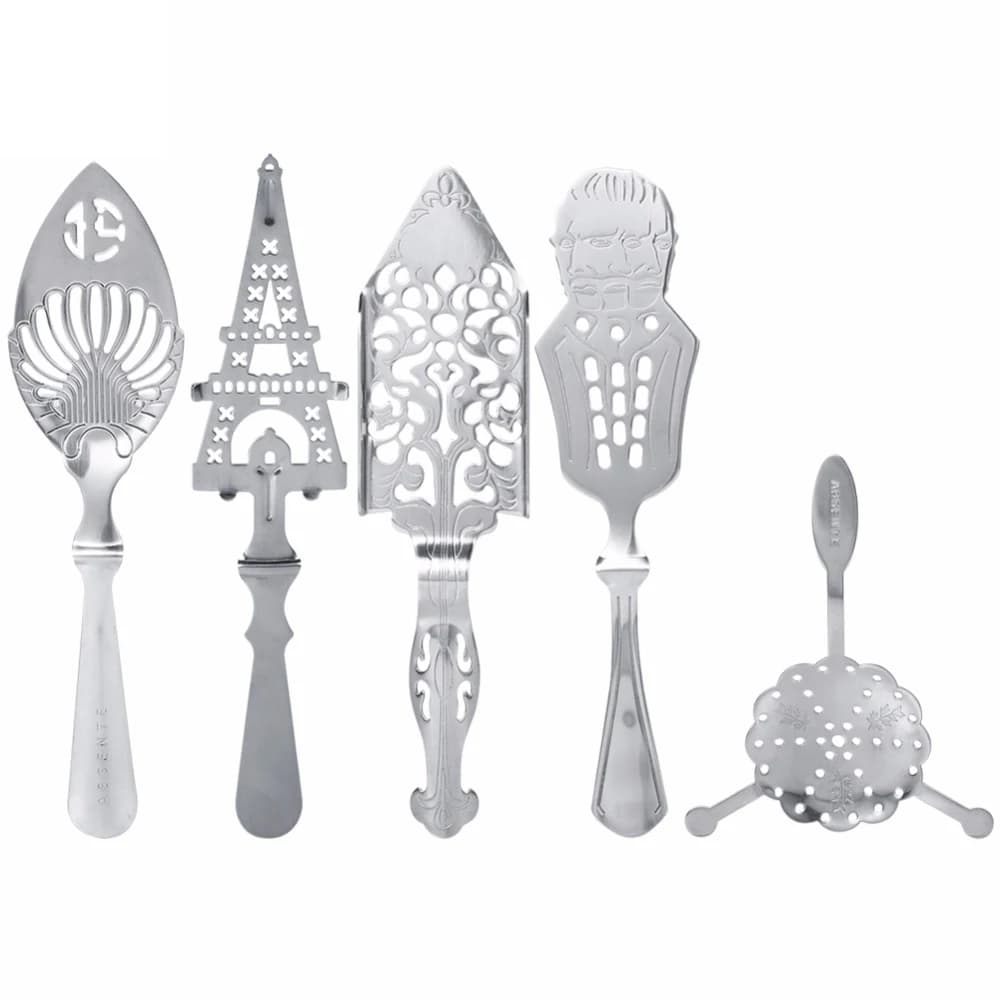 Cucchiai di assenzio in acciaio inossidabile filo misto colino Cocktail Shaker bere colino filtro assenzio cucchiaio accessori