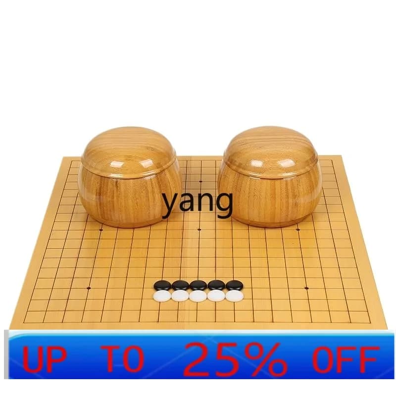 LTT New Torreya Wood Solid Wood Go Set Nuovo scacchiera a doppia faccia Yunzi