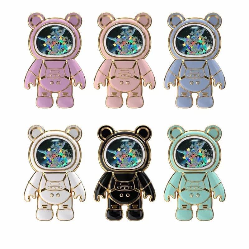 Supporto per supporto per telefono Sabbie mobili Space Bear per Samsung XIAOMI HUAWEI iPhone OPPO Custodia per telefono cellulare con cartoni animati