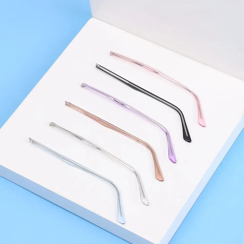 1 Pair Glasses Arm Anti-Slip Replacement Leg Sunglasses Eyeglasses Replacement Metal Leg Repair Eyewear Accessories