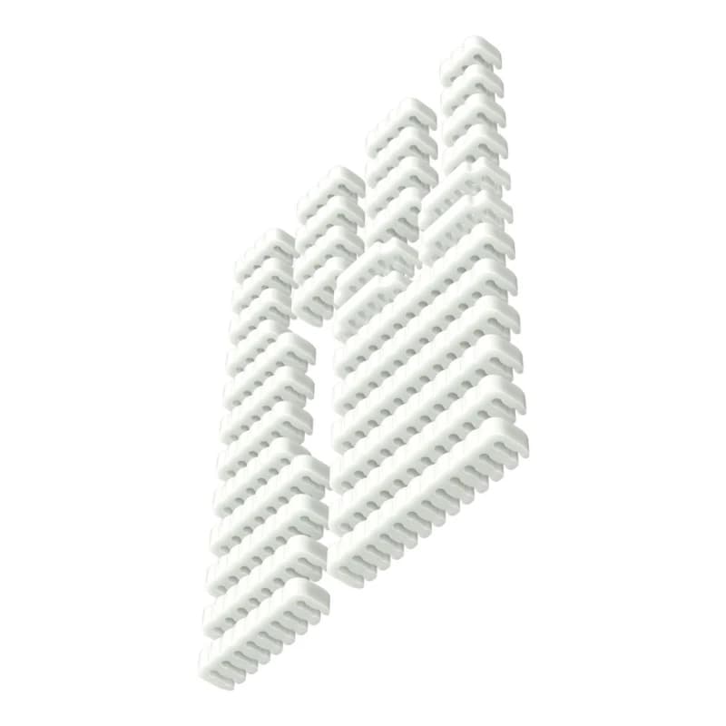 Set of power cables management tools with 34 acrylic combs for efficient computer wiring organization