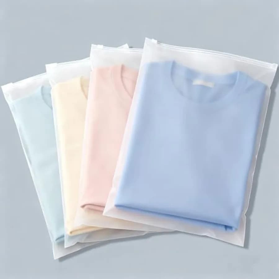 8 x 10 Inc Clotes Packaging Bags S, 50 Pcs Frosted Zper ider Bags wiut Vent ole Cloting, T-sirt, Swimsuit, Bikini, 3 Mil