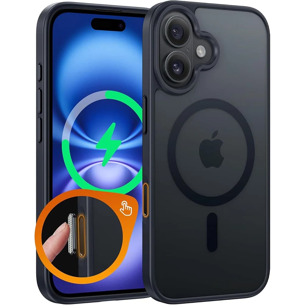 Case with Camera Control Button For iPhone 16 Pro Max Plus 16Pro 16plus iPhone16 Magsafe Mag Safe Matte Phone Cover Accessories