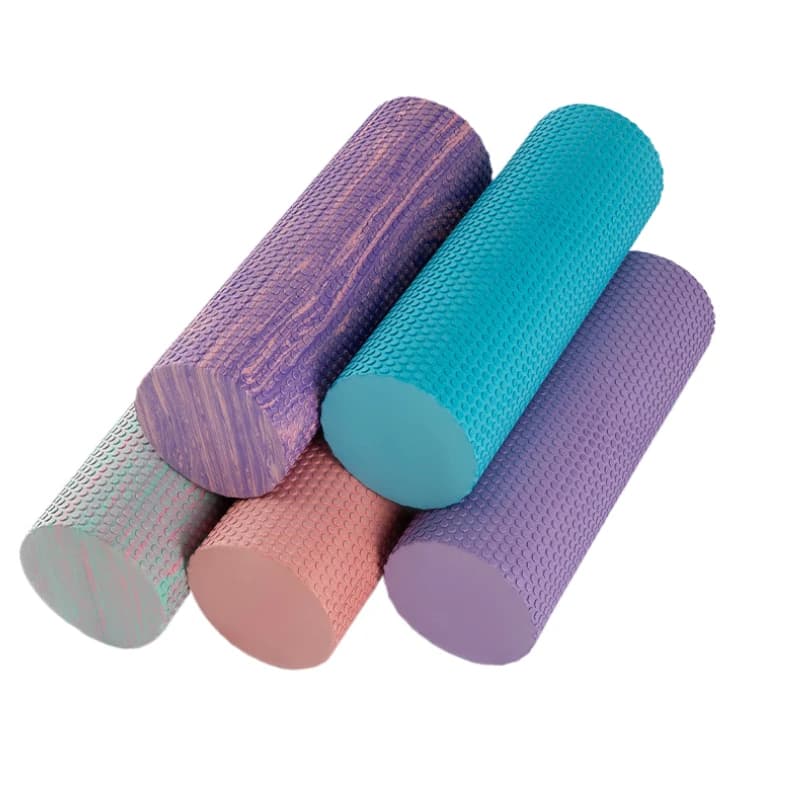 30/45/60cm Eva Foam Roller Yoga Column Pilates Massage Roller Yoga Muscular Fabric Block Home Fitness Gym Sports Equipment