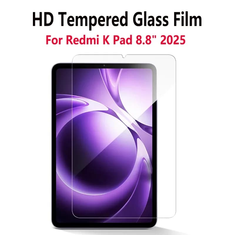 2 pezzi pellicola in vetro temperato per Xiaomi Redmi K Pad 8.8 pollici 2025 HD protezione schermo antigraffio per Redmi K Pad 2025 pellicola tablet