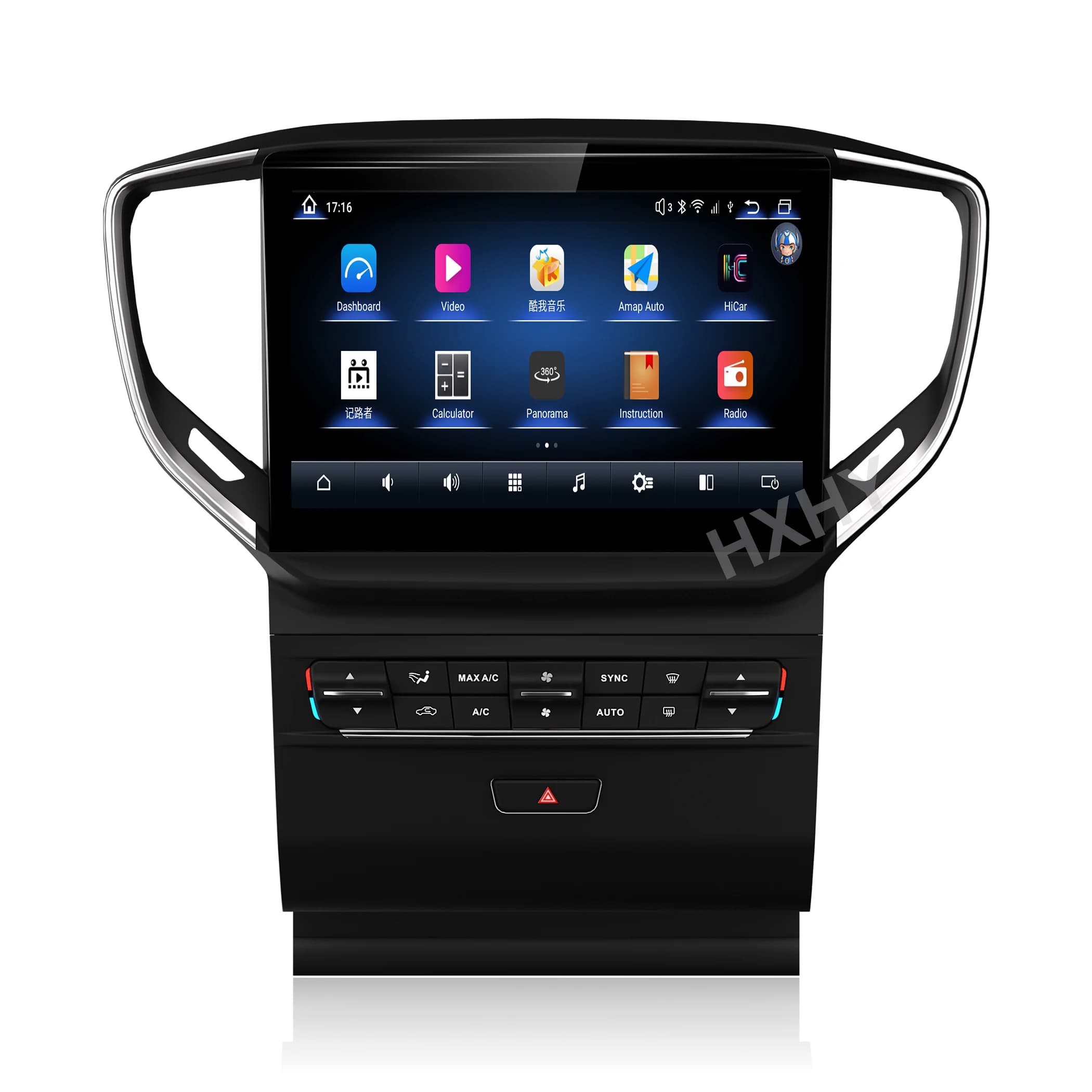 10.26 "Qualcomm Android 12 Lettore multimediale per auto Ricevitore stereo Radio per Maserati Ghibli 2014-2016 con 4G LTE Carplay
