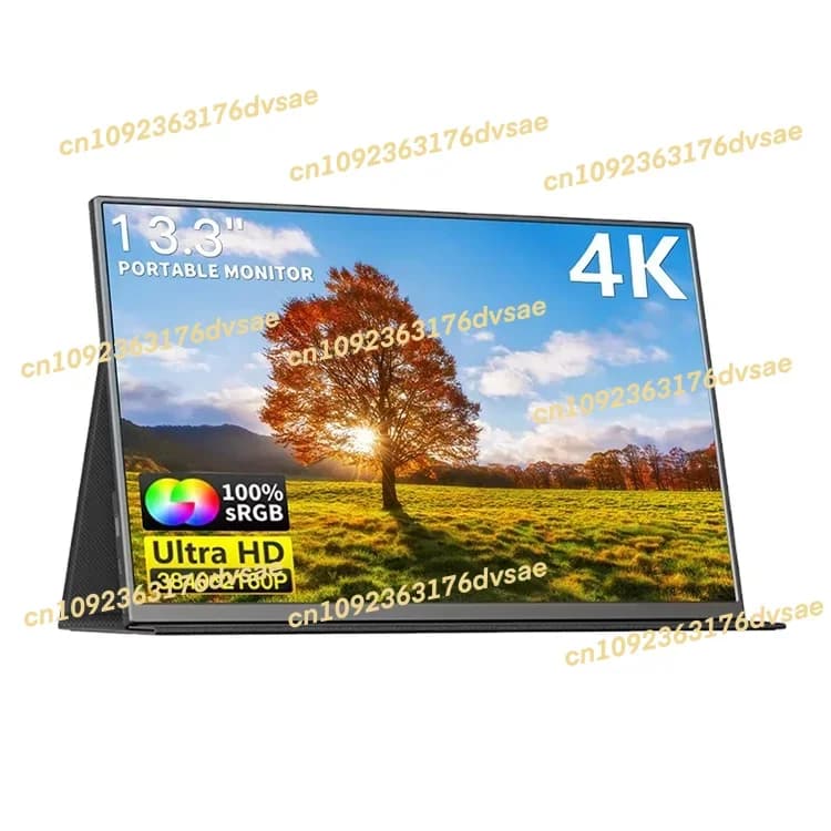 Small 13.3 inch LED LCD monitor Touch Screen Game Monitor 4K IPS Panel Screen USB Display Portable Laptop Monitor