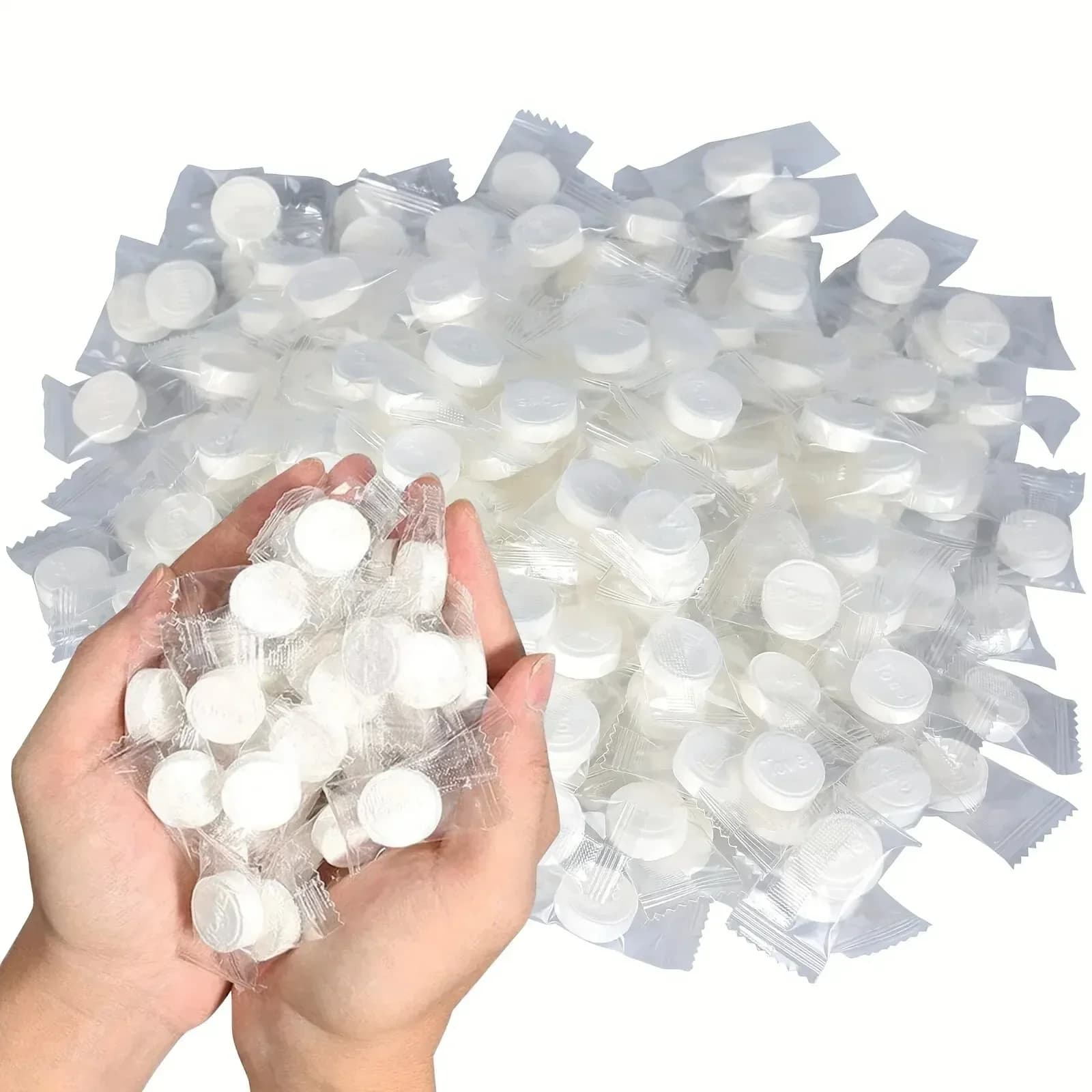 10-100 pezzi asciugamani da bagno asciugamano compresso portatile usa e getta lavare il viso e pulire salviette per trucco in tessuto non tessuto a compressione morbida