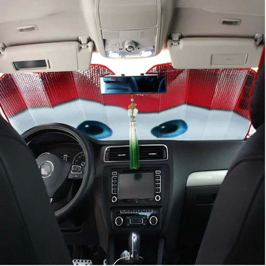 6 colori Occhi Parabrezza riscaldato Parasole Finestra di automobile Parabrezza Copertura Parasole Auto Visiera parasole Auto-copre Protezione solare per auto