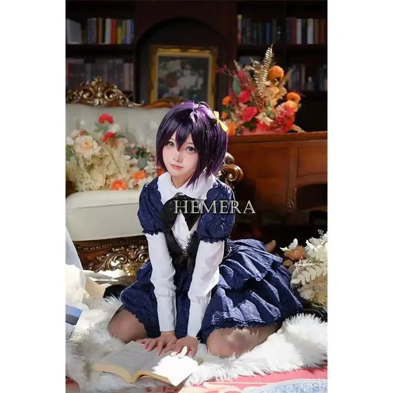Anime Love Chunibyo e altra illusione Takanashi Rikka Costume cosplay Lolita Dress kawaii Costumi di Halloween per Womena;2'k,8;c'