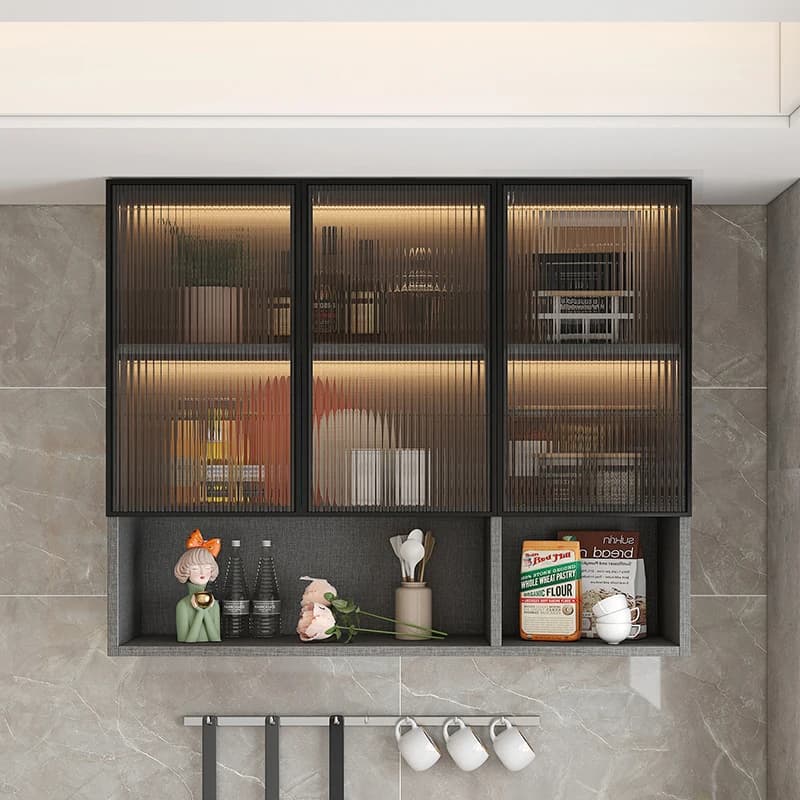 Mobiletto da Bagno di Lusso a Parete, Organizzatore con Ripiani, Armadietto Moderno per Carta Igienica, Medicinali e Disinfettanti, Arredamento per la Casa