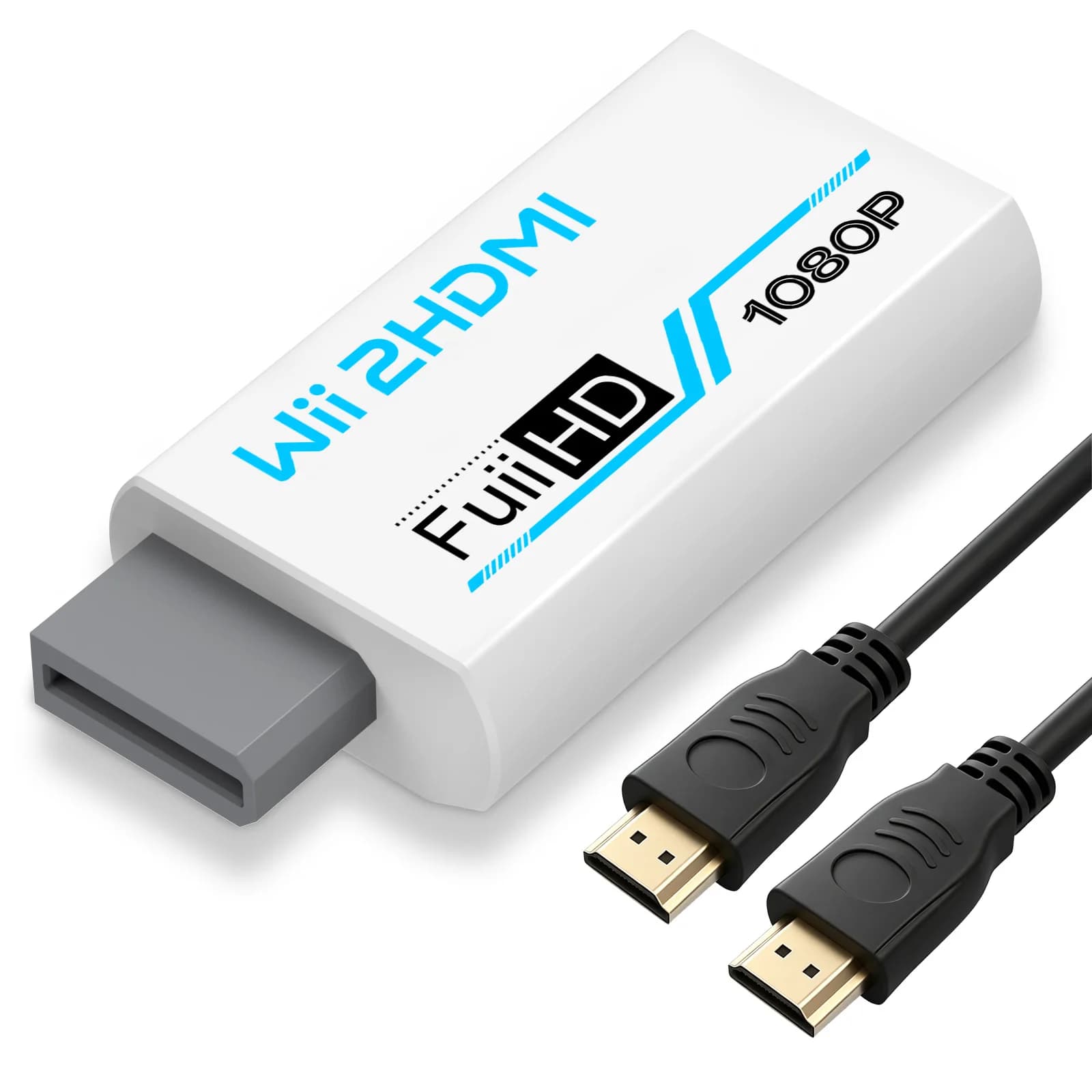 Full HD 1080P HDMI Adapter 3.5mm Video Audio Cable for Wii Console for high speed Wii HDMI Cable for HDTV Converter Game Machine