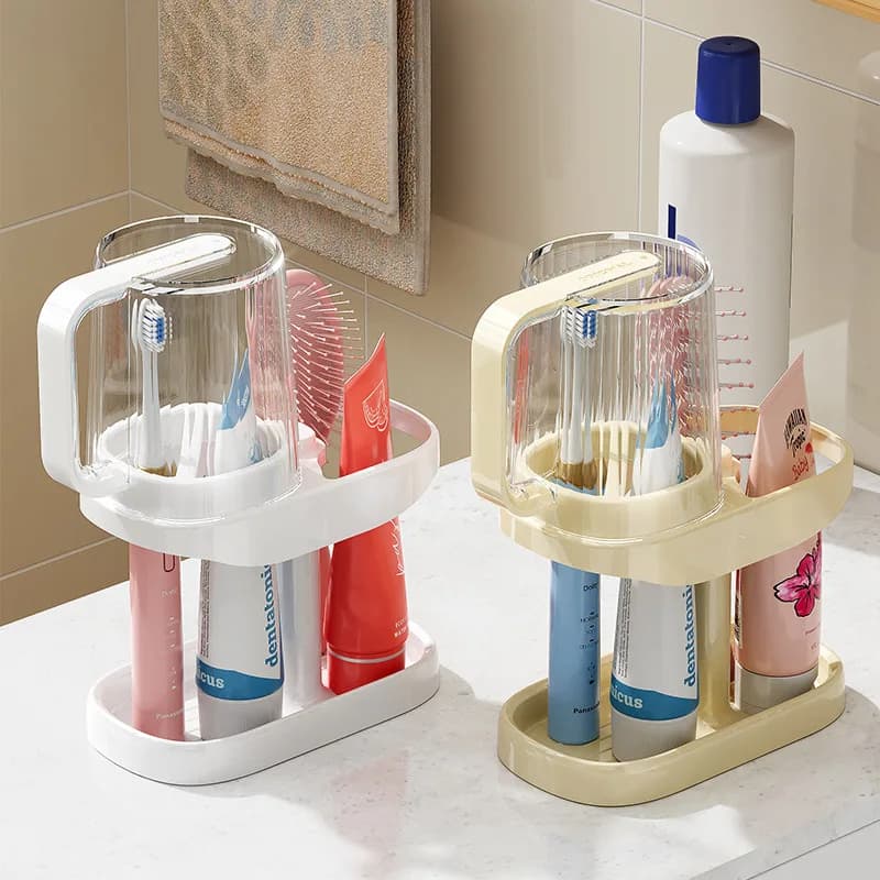 Brush holder Toothpaste door Electric toothbrush cup for bathroom dorm