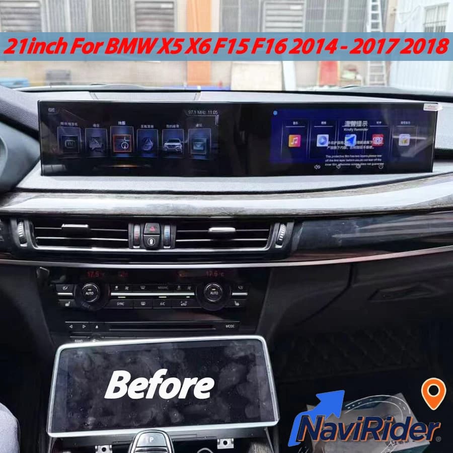 21inch Android Curved Screen Multimedia Player For BMW X5 X6 F15 F16 2014-2017 2018 NBT EVO Car Radio GPS Navi Carplay Head Unit