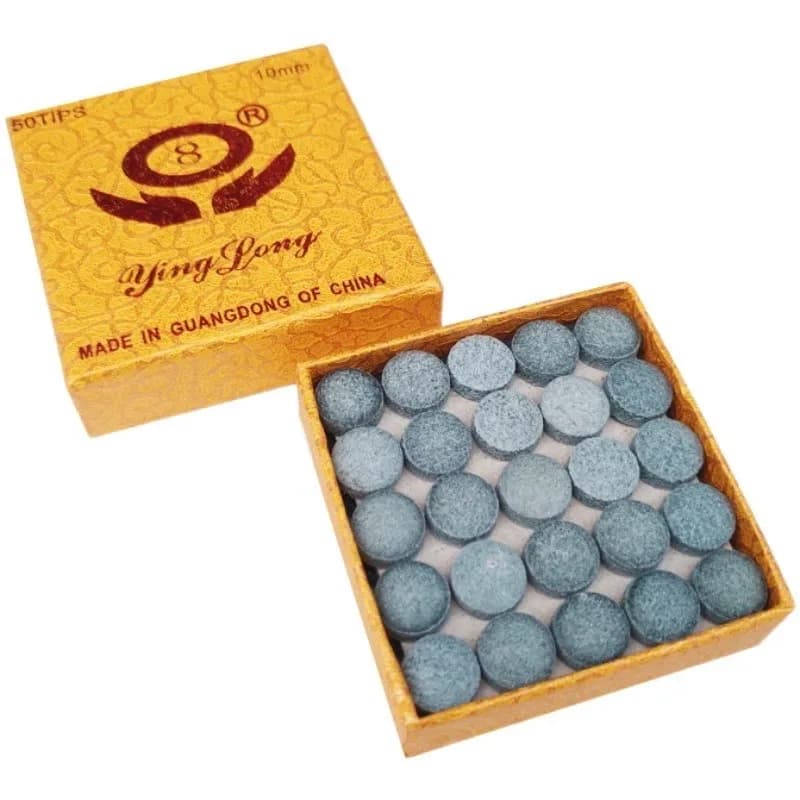 Suggerimenti per stecca da biliardo da 50 pezzi Snooker biliardo Cue Tip Pool Eight Ball Tips accessori da biliardo