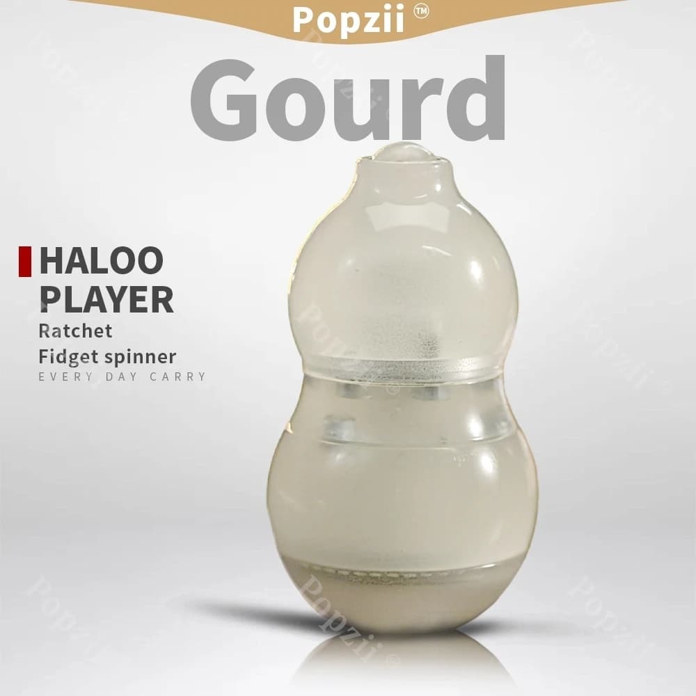 HALOOPLAYER EDC Zucca luminosa Fidget Spinner Moneta tattile Cricchetto meccanico Moneta Ufficio Gadget antistress Ansia Giocattoli