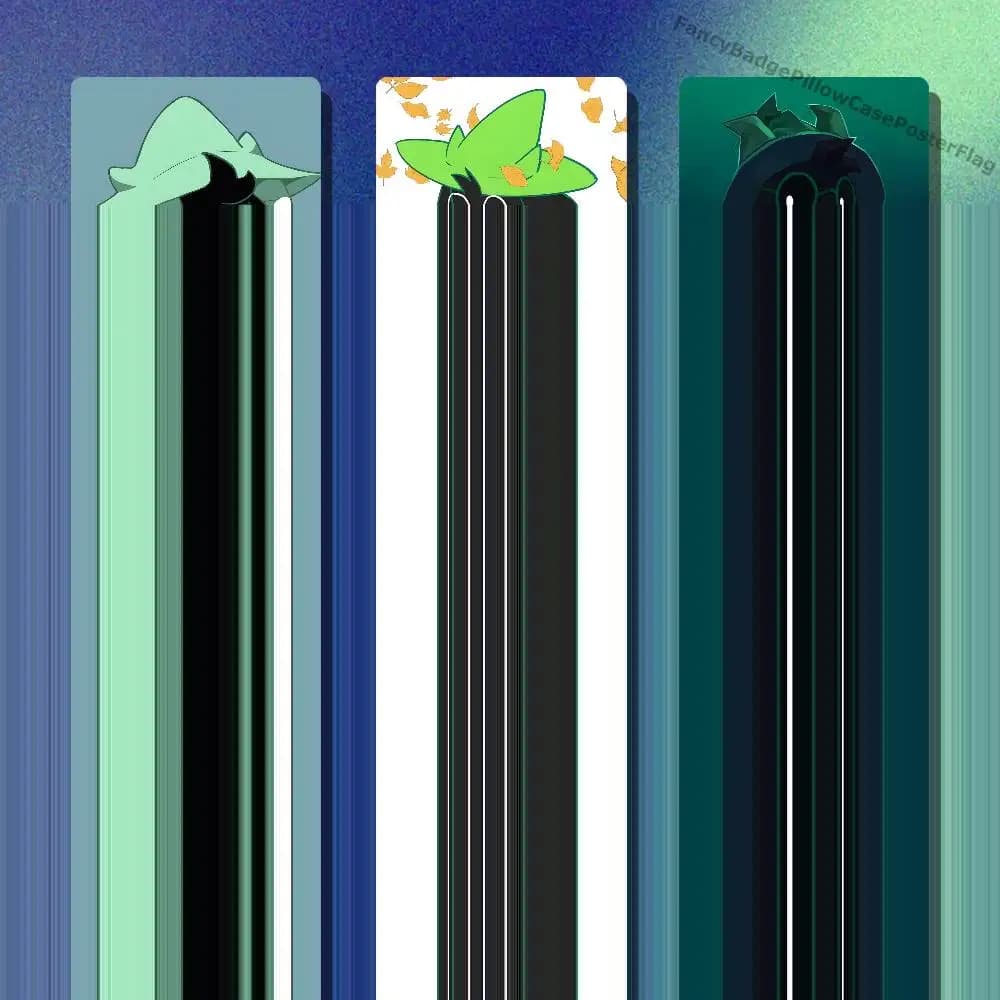 R-Ralsei Deltarune Sprites Acrylic Refrigerator Magnets Square Tiles with Magnetic Sheets for Home Decoration