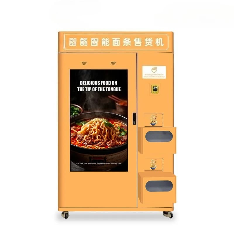 Smart noodle vending machine All-day unmanned noodle hall 3-in-1 pasta machine Scan code self-service vending machine