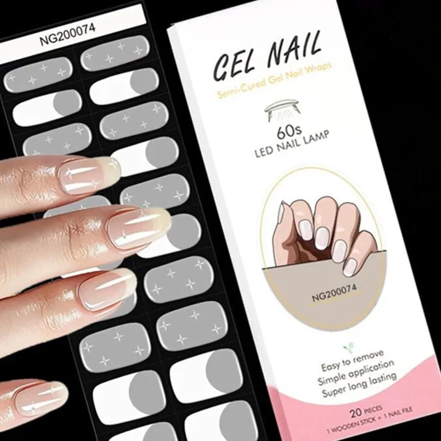 Strisce di Smalto Gel Semi-Permanente Rosso per Unghie, Adesivi per Manicure Fai-da-Te, Decorazioni per Unghie, Richiede Lampada UV