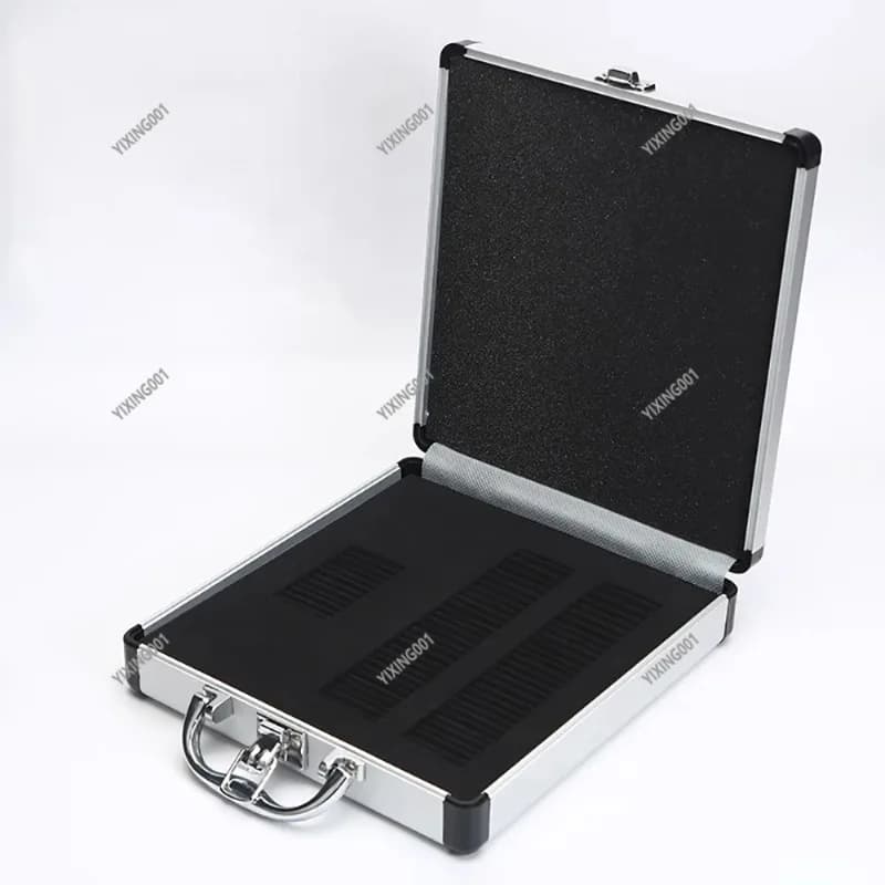 Aluminium Portable Case with Prismatic Lense Insert, with Plastic and Metal Rings, Solution for Optical Tools Storage