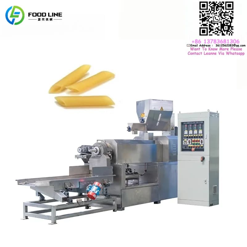 Customized Full Automatic Food Grade Stainless Steel Spaghetti Pasta Machine with Motor 150-400kg/h Capacity CE Certified