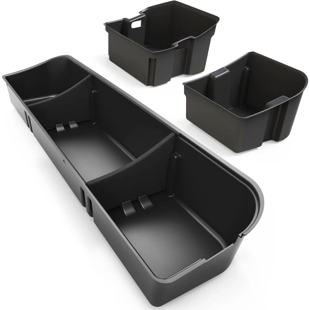 Upgraded Under Seat Storage Box For 2015 - 2025 Ford F150 SuperCrew Cab 3-in-1