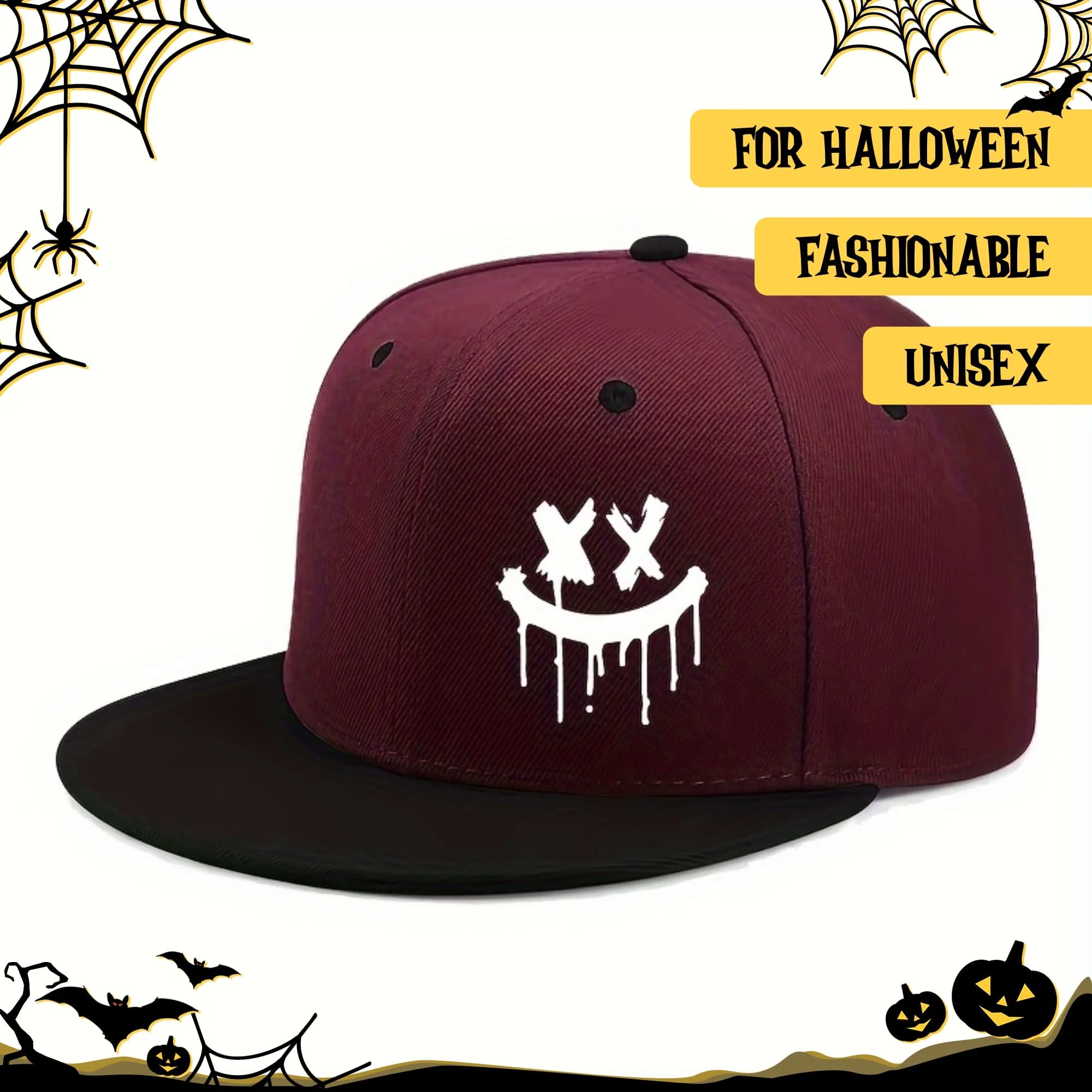 Trucker Hat for Outdoor Events Theme Halloween Baseball Cap Adjustable Flat Tent Hats hip-hop unisex Fashionable Copricapo