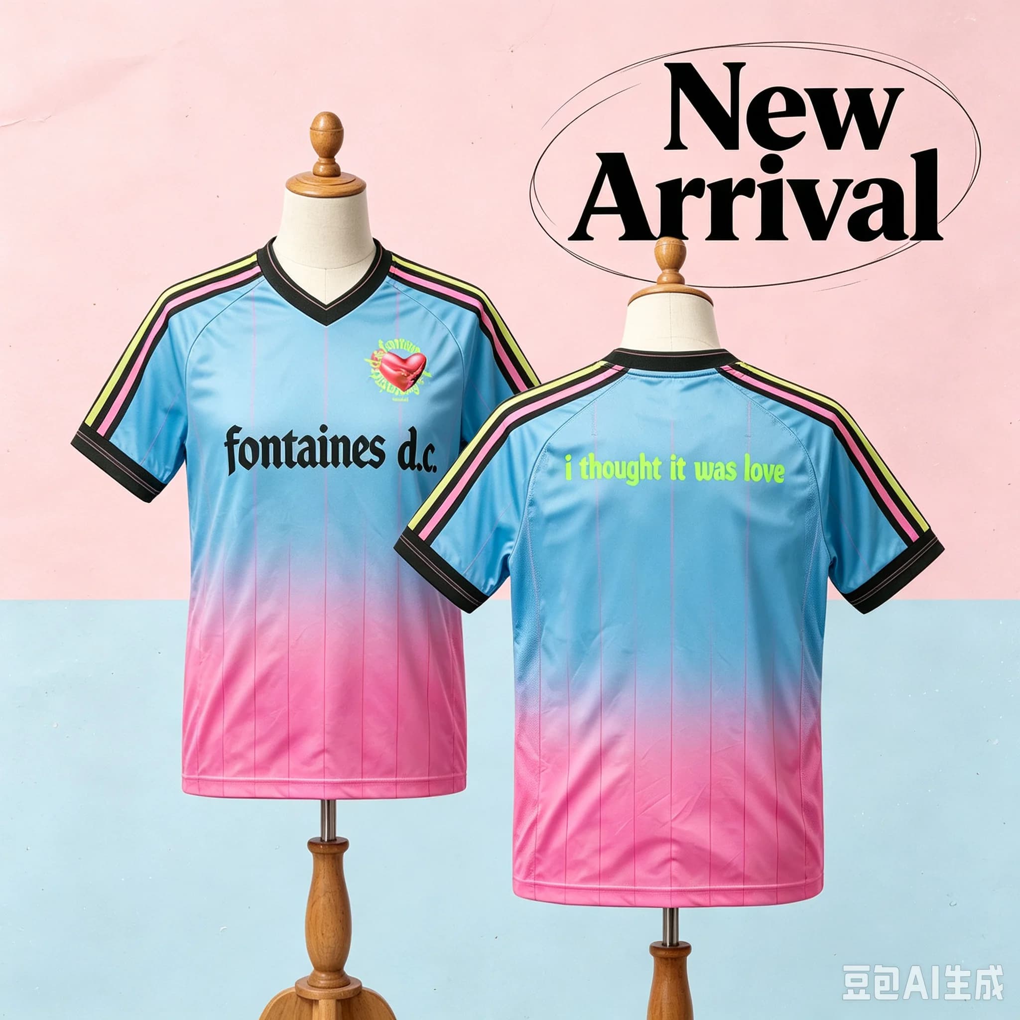 Fontaines D.C. Band V Neck Jersey Summer Fashion New Breathable Quick Dry Soccer Shirt Unisex High Street Short Sleeve Loose Tee