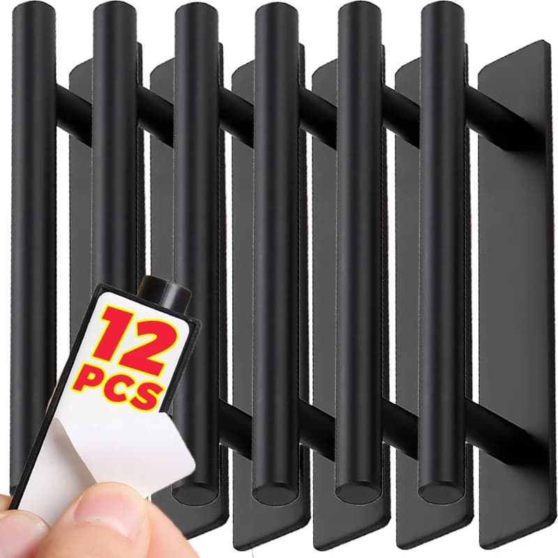 Maniglia per cassetto dell'armadio Maniglie per porte autoadesive Maniglia per armadio Maniglia per armadio da cucina Finestra Manopole per porte in vetro Maniglia per mobili