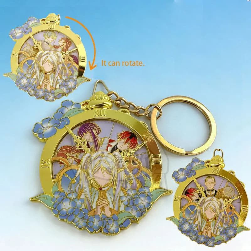 Frieren The Mage Keychain Distinctive Metal Spilla Fashion Decor for Backpack Accessories for Costume