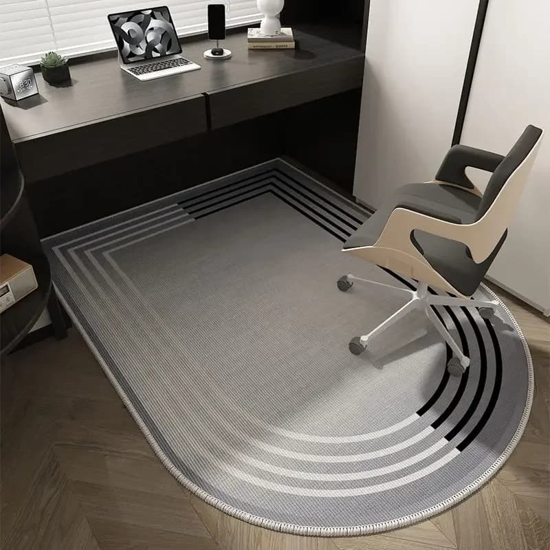 VIKAMA Office Computer Chair Bedroom Carpet Anti-Slip And Wear-Resistant Floor Protection Study Swivel Chair Rug Home Decor
