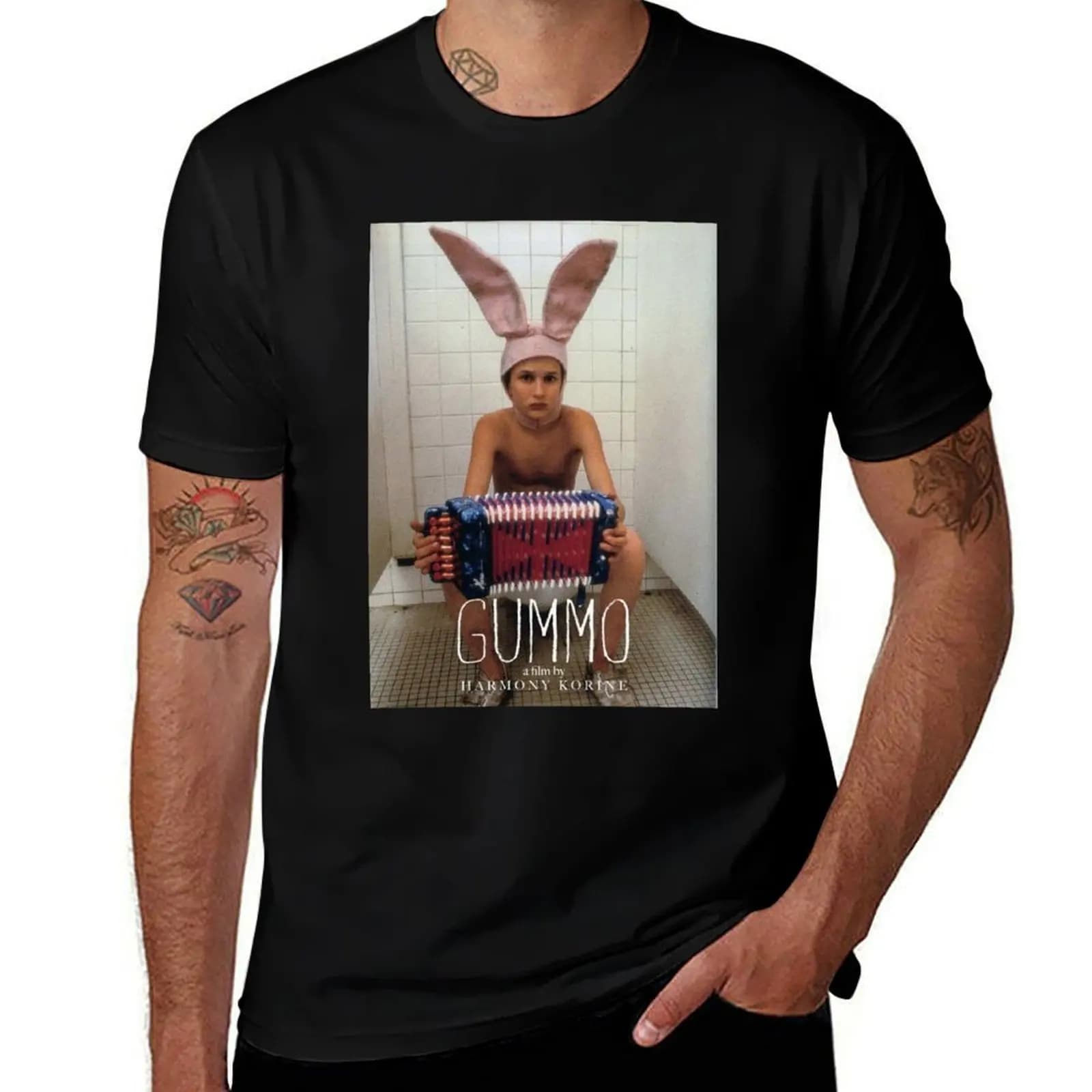 Gummo Bunny Hat T-Shirt Stretch Fabric Comfort T-Shirt