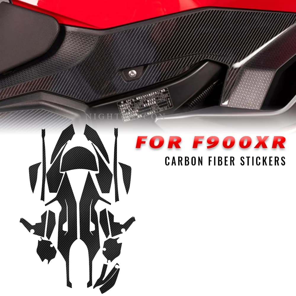 Per bmw F900XR F900 F 900 XR moto serbatoio carburante Pad paramano in fibra di carbonio modello adesivi decalcomania pellicola dello schermo