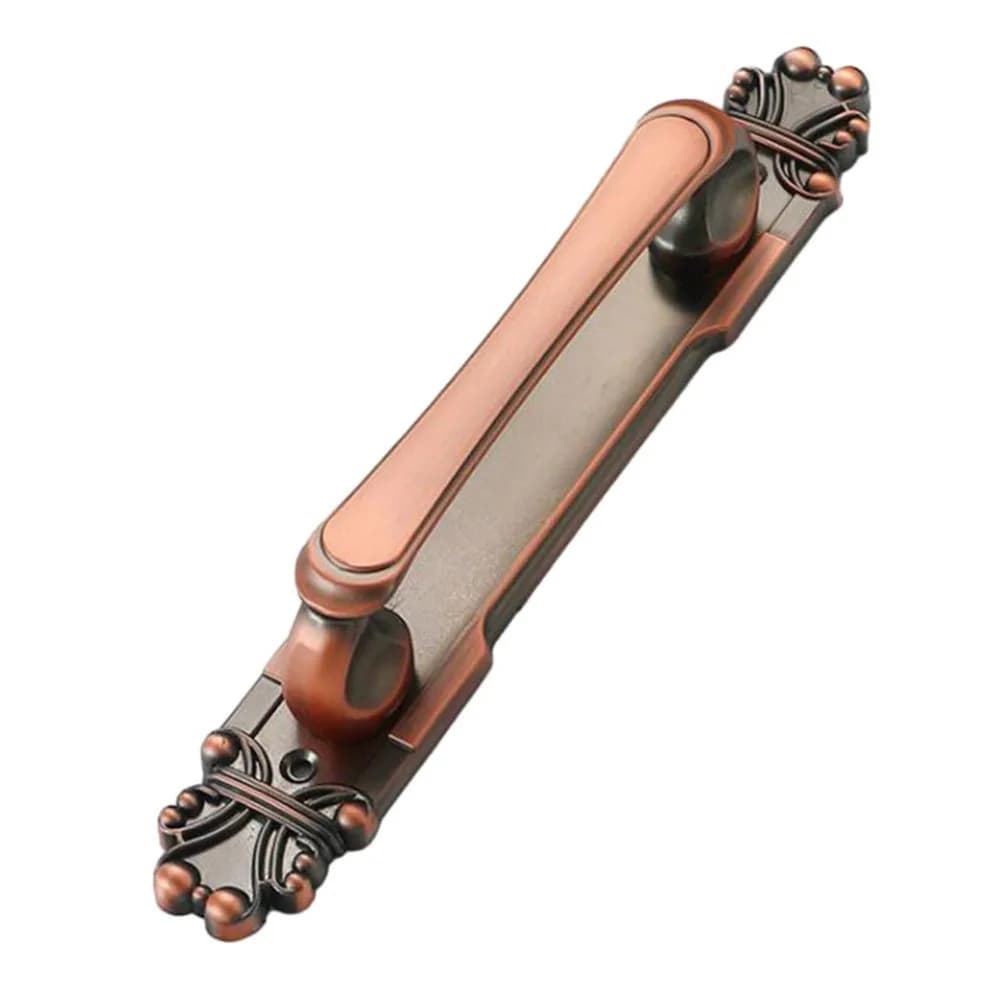 Maniglia per porta push-pull retrò Maniglia per mobili con impugnatura comoda in stile europeo con viti Maniglie per porte in lega Porta scorrevole in legno