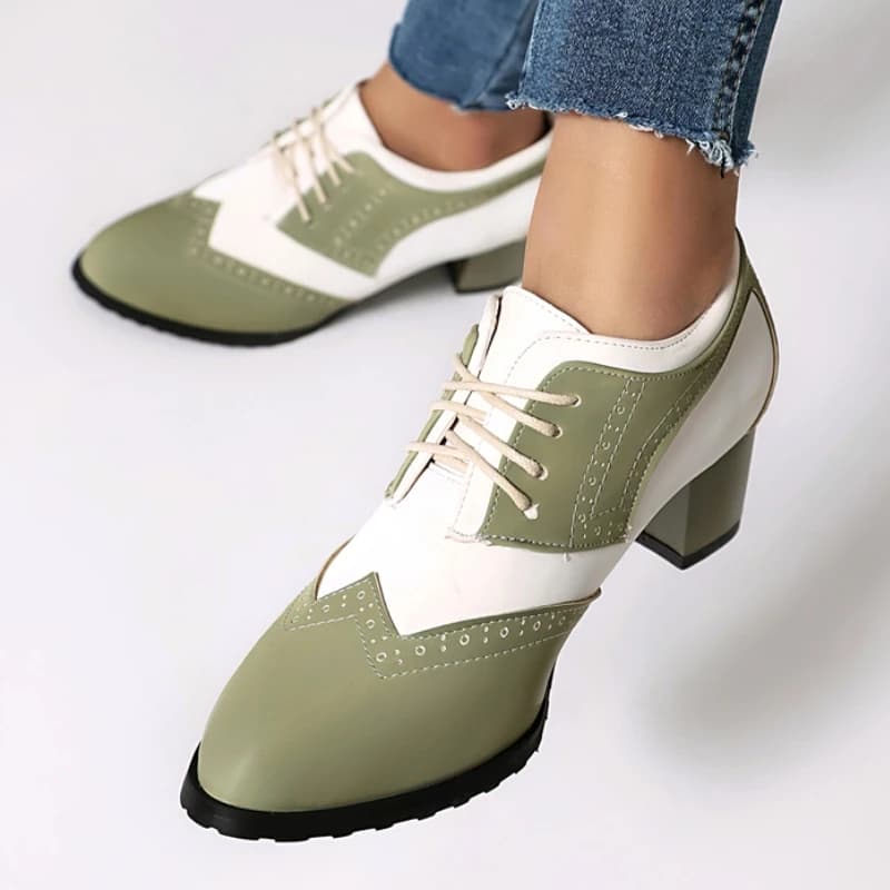 Eleganti Scarpe da Donna con Tacco Basso, Taglia Grande 52, Mocassini Lolita, Scarpe da Ufficio e da Ballo Nere e Verdi, Unisex